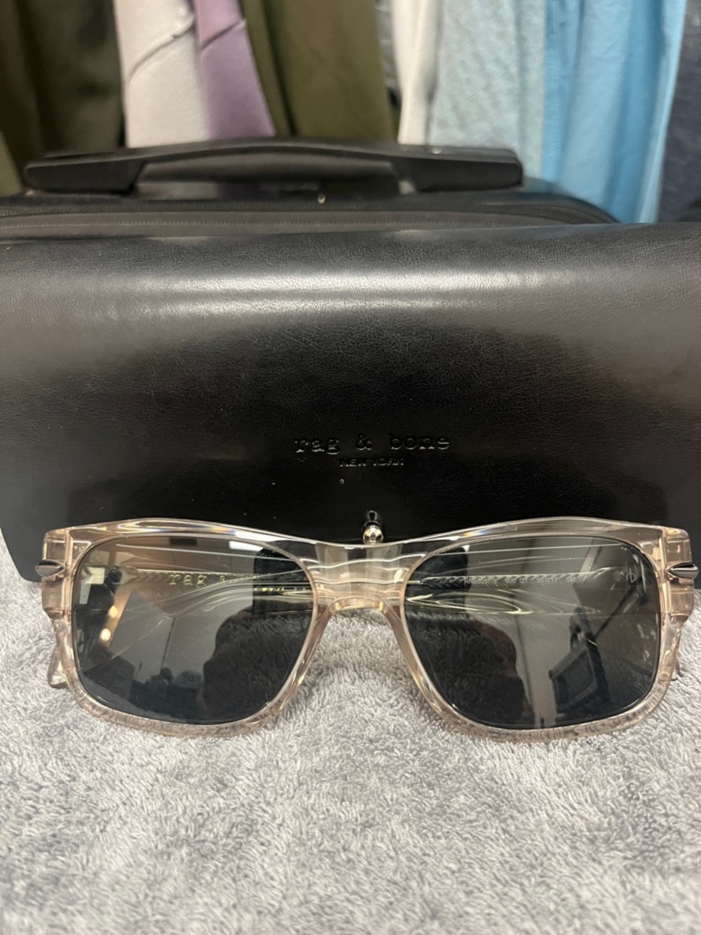 rag & bone Men’s Clear Frame Sunglasses